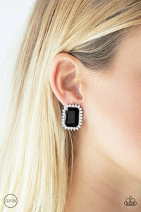 Insta Famous Black Clip-on Earrings