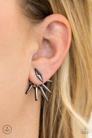 Extra Electric Black Post Earrings