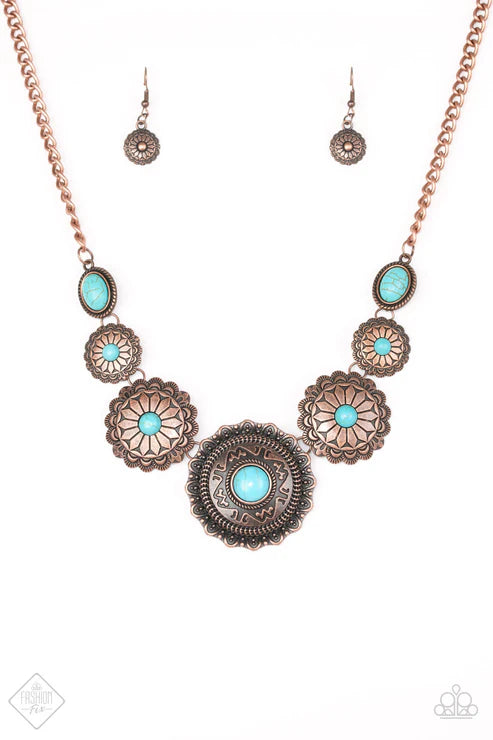 Mayan Marvel Copper Necklace - Santa Fe Fashion Fix