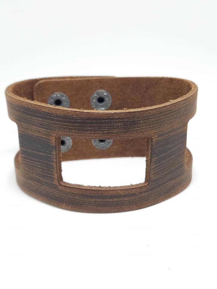 Cut Out Quick Brown Wrap Bracelet