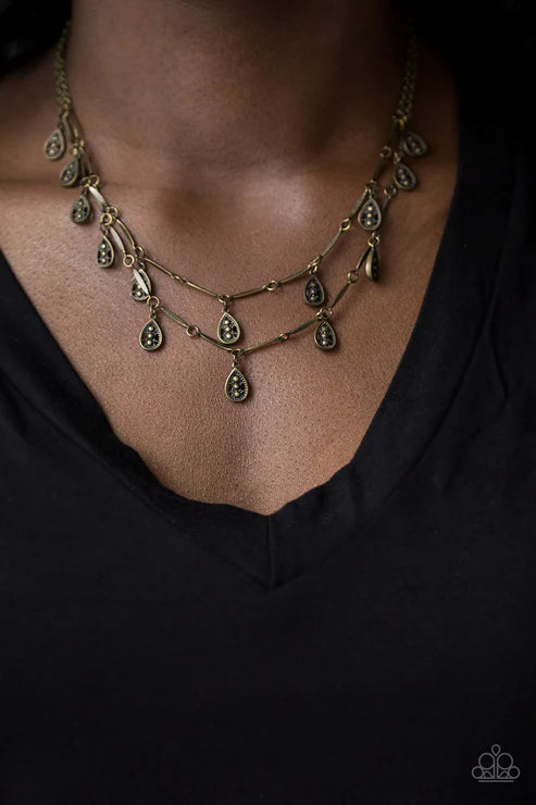 Galapagos Gypsy Brass Necklace