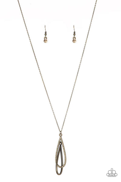 Step Into The Spotlight Brass Necklace