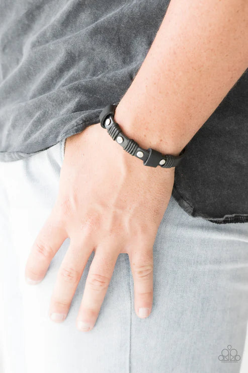 Road Burner Black Bracelet