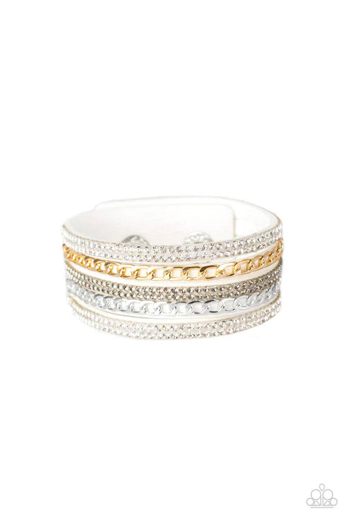 Fashion Fiend White Wrap Bracelet