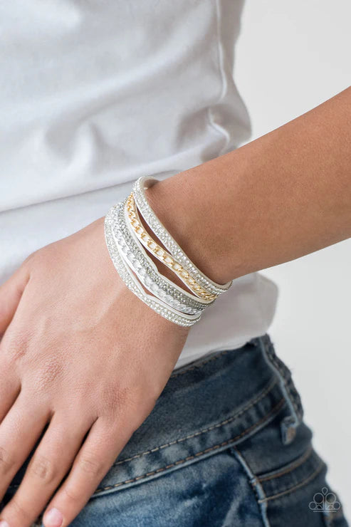 Fashion Fiend White Wrap Bracelet
