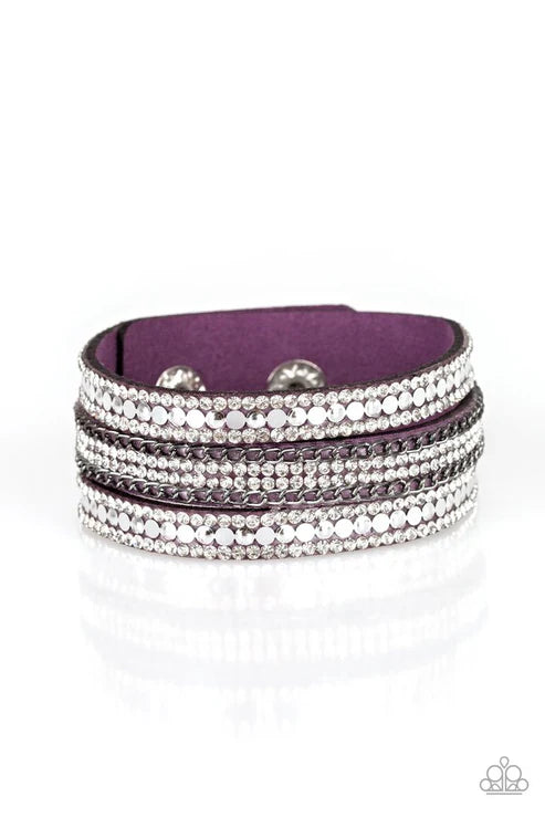 Fashion Fanatic Purple Wrap Bracelet