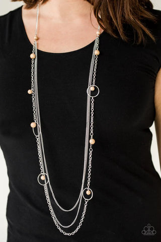 Collectively Carefree Brown Necklace