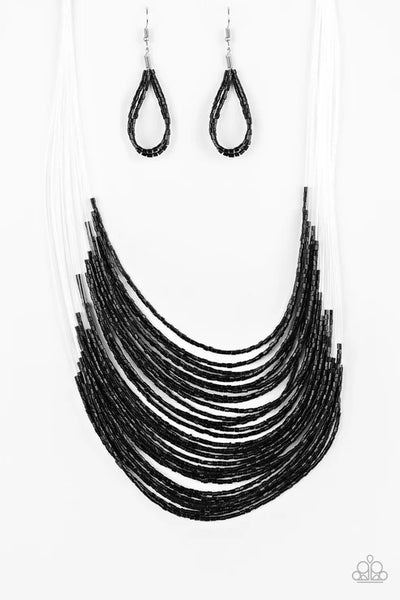 Catwalk Queen Black Necklace