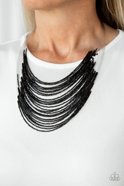 Catwalk Queen Black Necklace