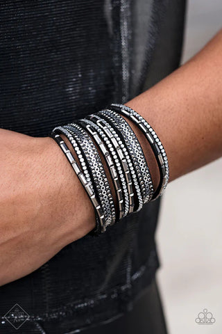 A Wait-and-SEQUIN Attitude Black Bracelet - Magnificent Musings June 2019 Fashion Fix: