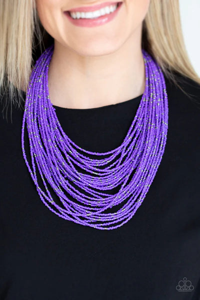 Rio Rainforest Purple Necklace - Fashion Fix Exclusive