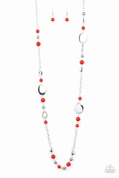 Serenely Springtime Red Necklace