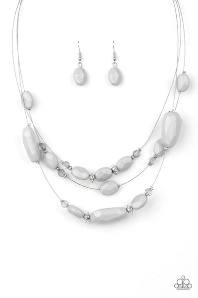 Radiant Reflections Silver Necklace - Fashion Fix Exclusive