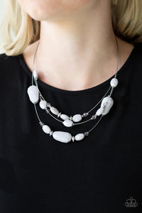 Radiant Reflections Silver Necklace - Fashion Fix Exclusive