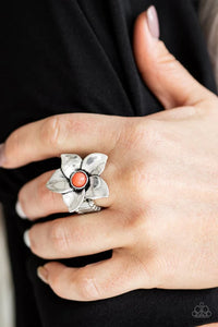 Ask For Flowers Orange Ring - Fashion Fix Exclusive