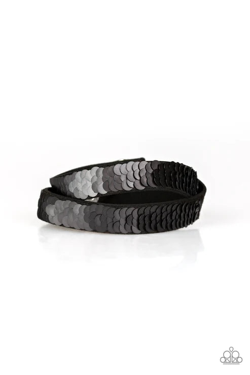 Under The SEQUINS Silver Wrap Bracelet