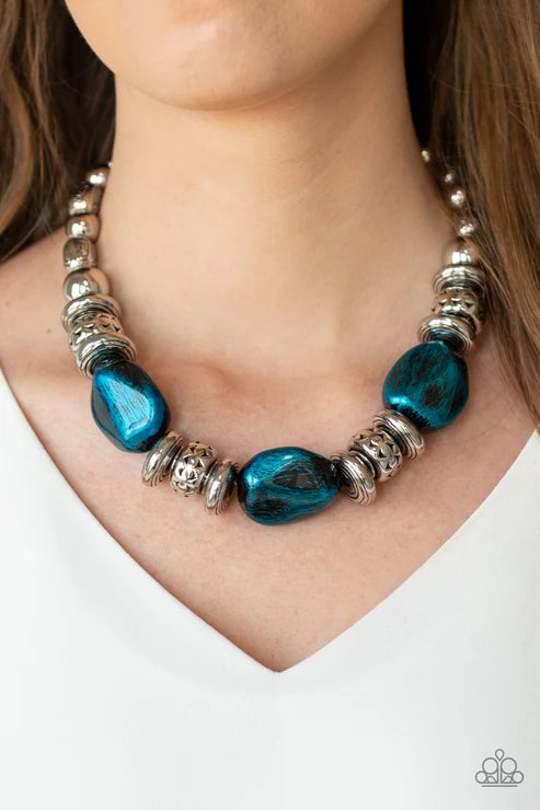 Colorfully Confident Blue Necklace