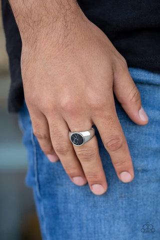 Carbon Print Black Ring