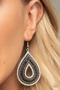 5th Avenue Attraction Black Earrings - Spring Party Pack Exclusive