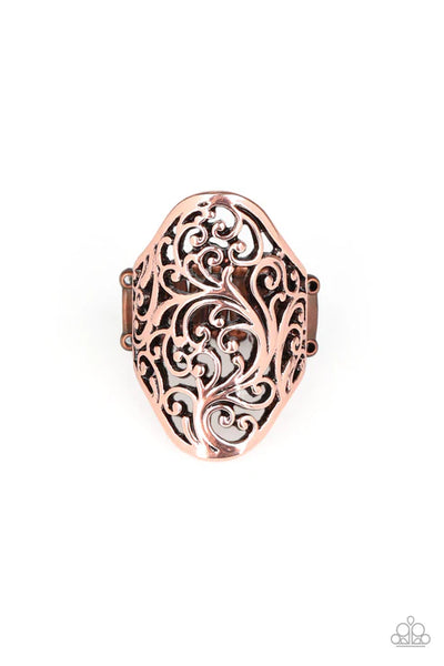 Vine Vibe Copper Ring