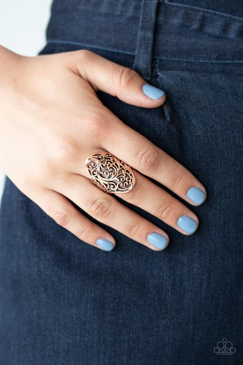 Vine Vibe Copper Ring