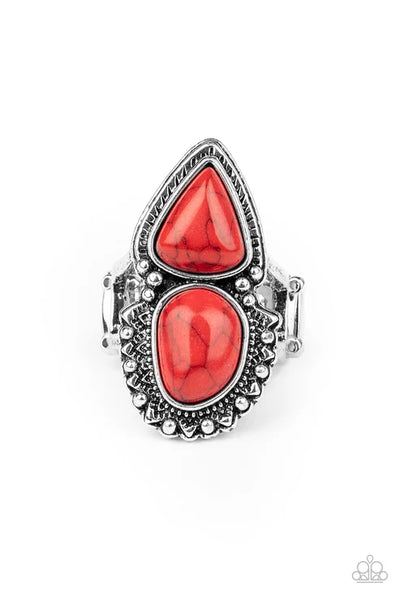 Mojave Mosaic Red Ring - Fashion Fix Exclusive