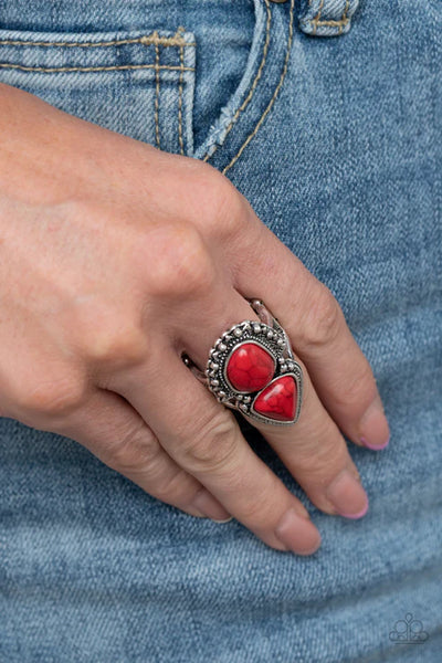 Mojave Mosaic Red Ring - Fashion Fix Exclusive