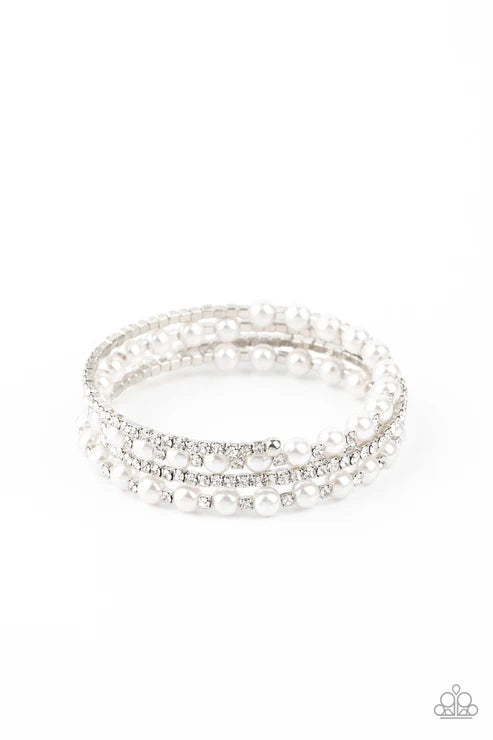 Starry Strut White Bracelet