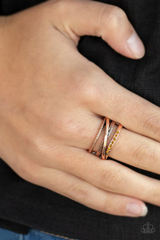 Stay In Your Lane Copper Ring - Fashion Fix Exclusive