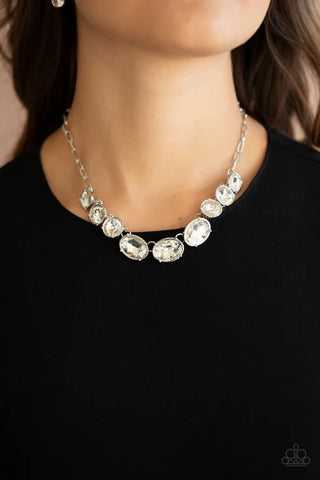 Gorgeously Glacial White Necklace