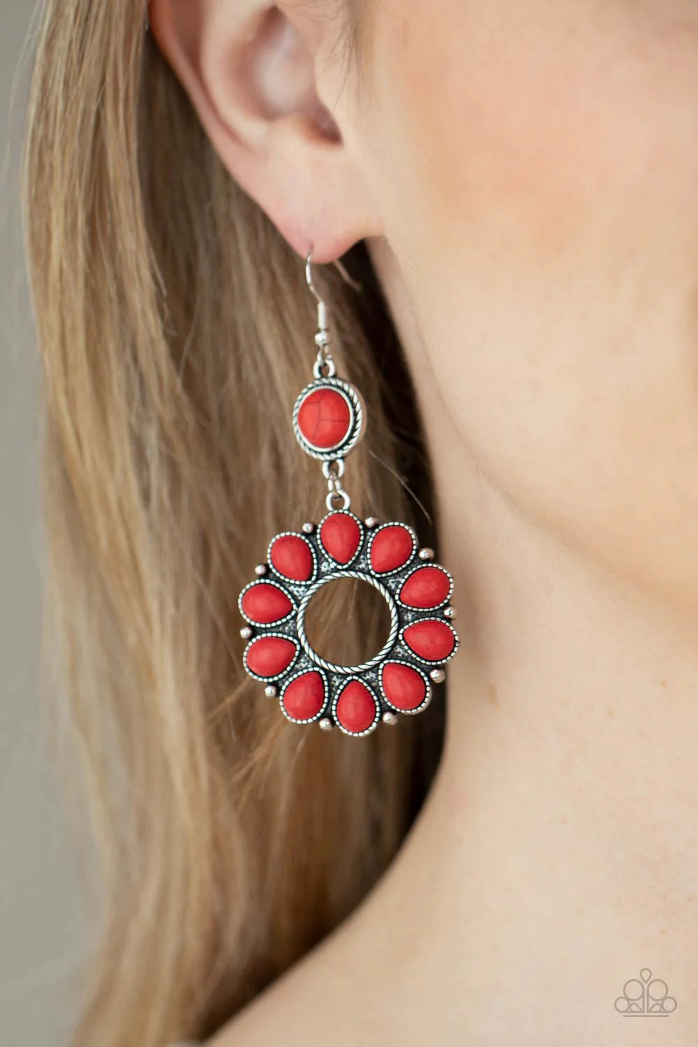 Back At The Ranch Red Earrings - Fashion Fix Exclusive