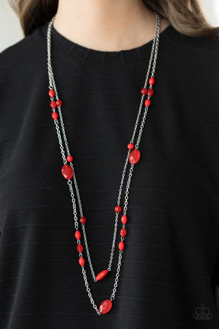 Day Trip Delights Red Necklace