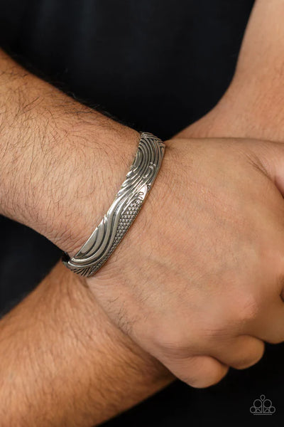 Tidal Trek Silver Men's Bracelet