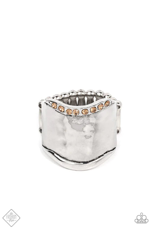 Brilliantly Bordered Brown Ring*