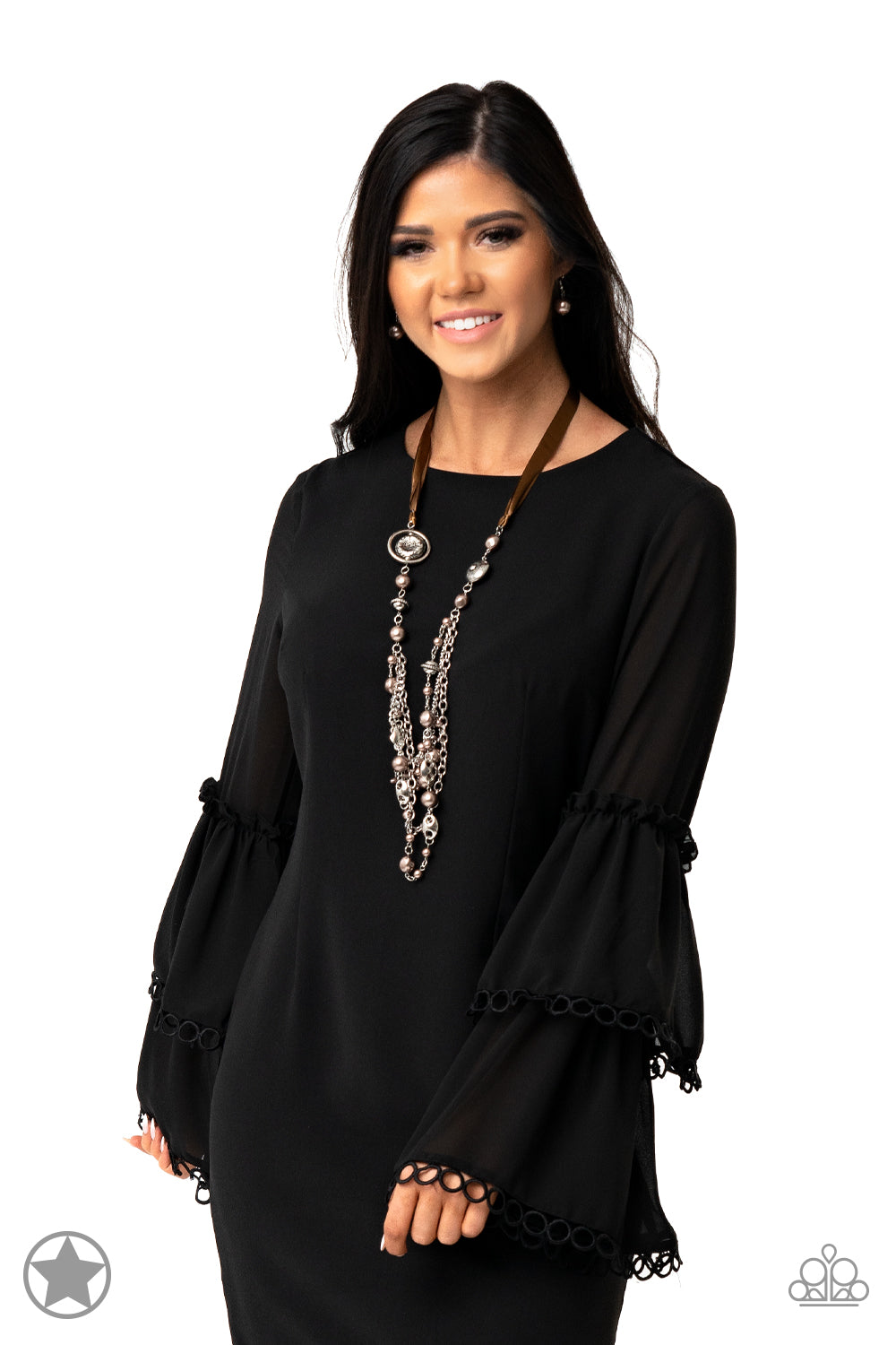 All The Trimmings Brown Necklace