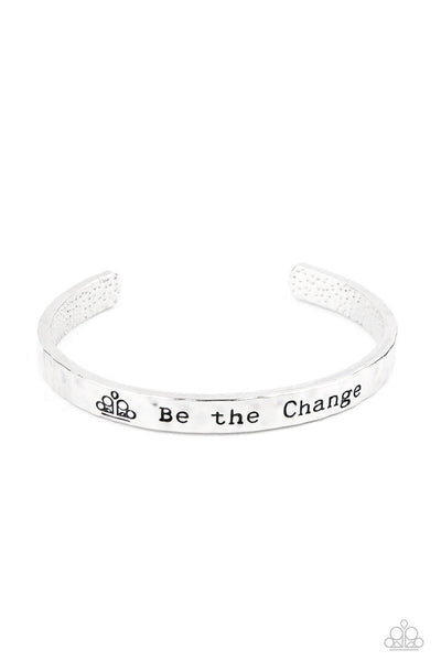 Be The Change Silver Bracelet