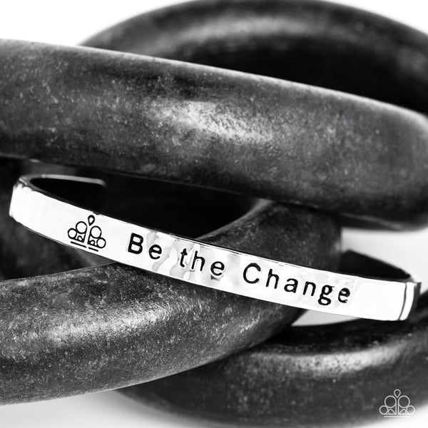 Be The Change Silver Bracelet