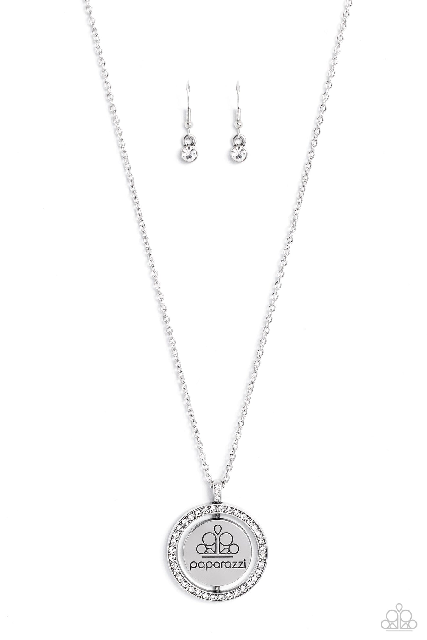 Paparazzi White Rhinestone Necklace - Birthday Gift 2023