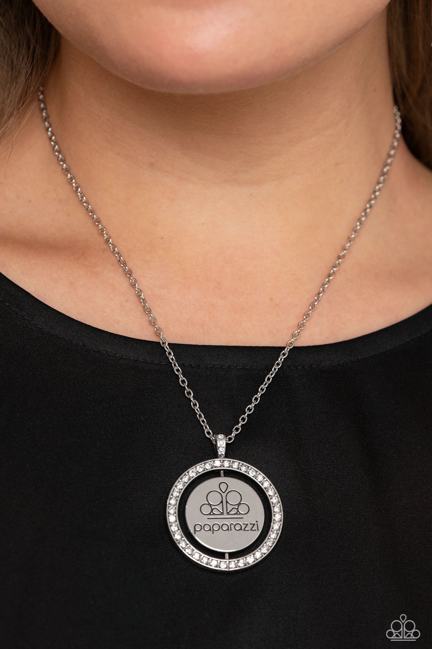 Paparazzi White Rhinestone Necklace - Birthday Gift 2023