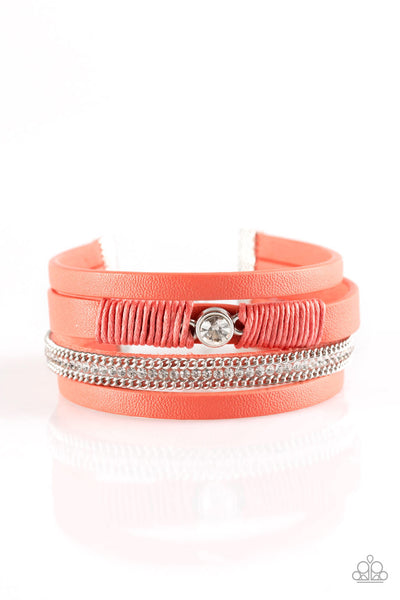 Catwalk Craze Orange Bracelet