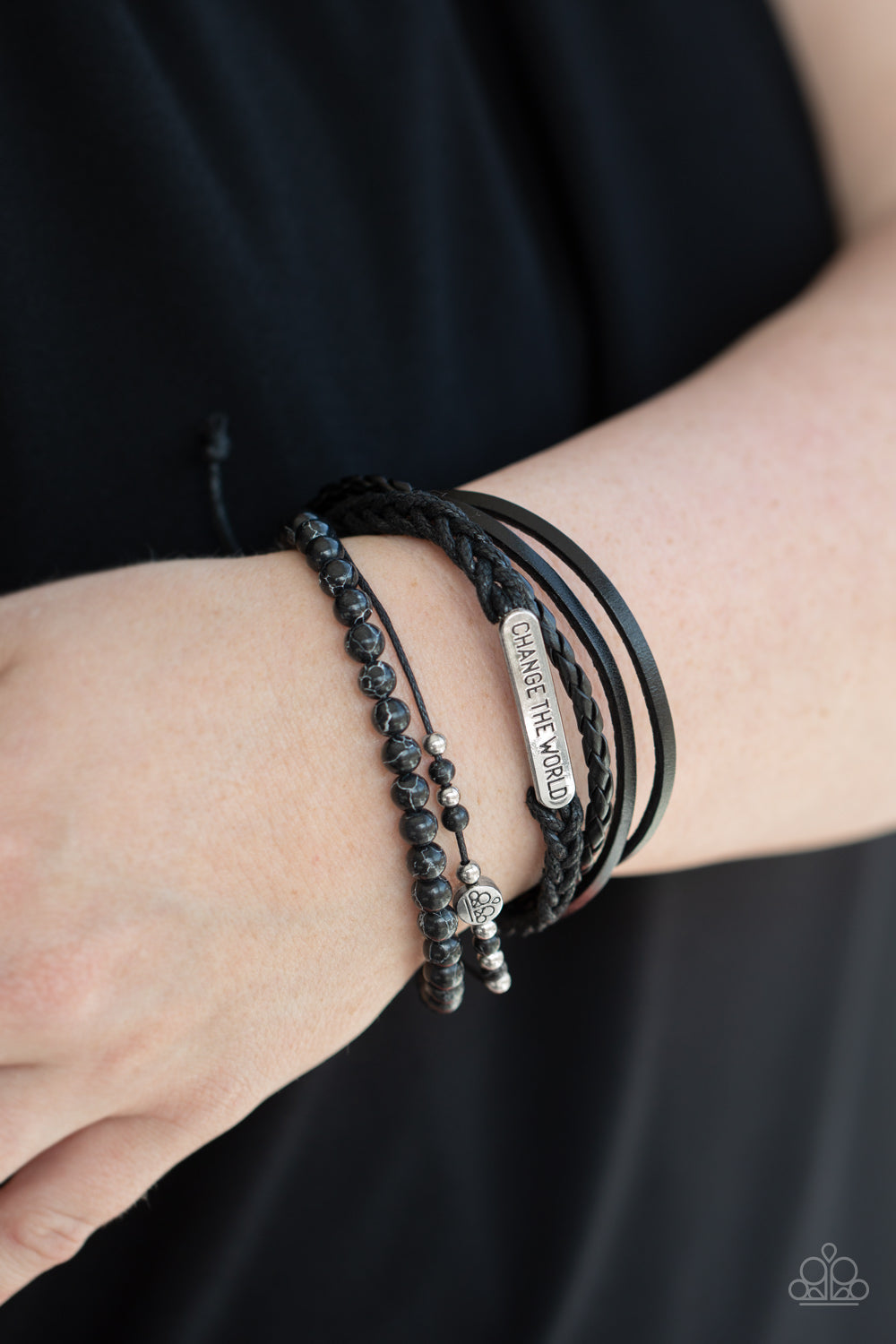 Change The World Black Bracelet