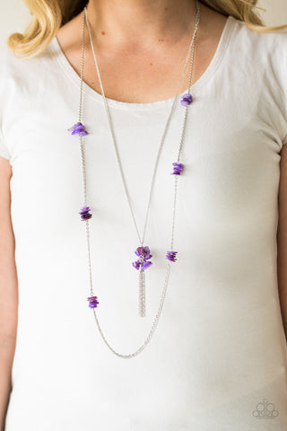 Cliff Cache Purple Necklace