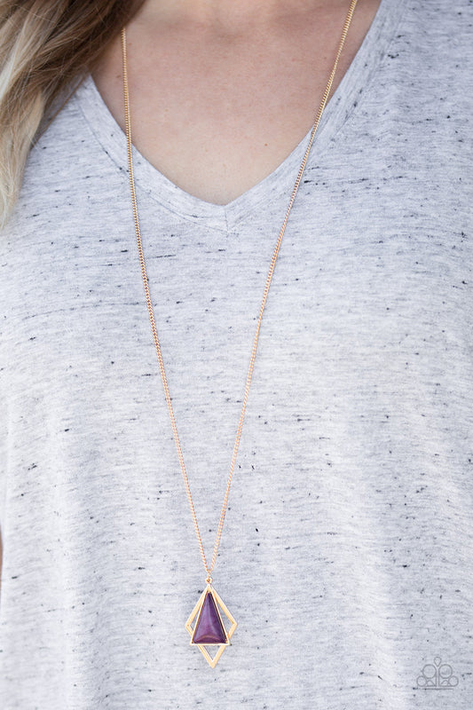Fiercely Inde-PENDANT Purple Necklace