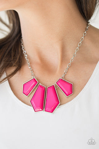 Get Up and GEO Pink Necklace