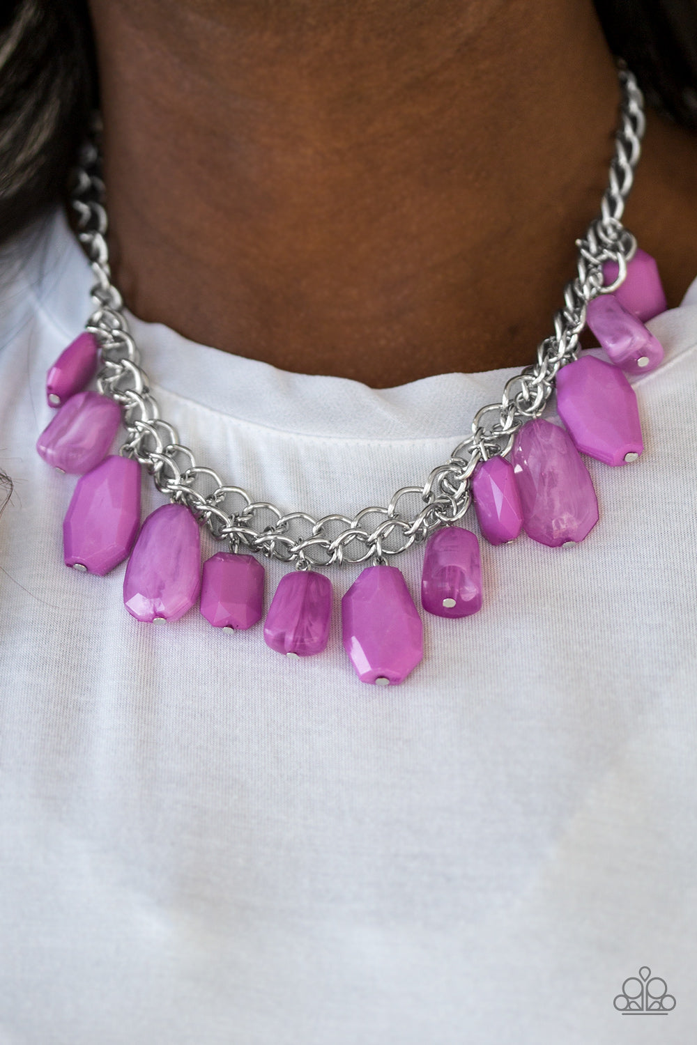 Glacier Goddess Purple Necklace