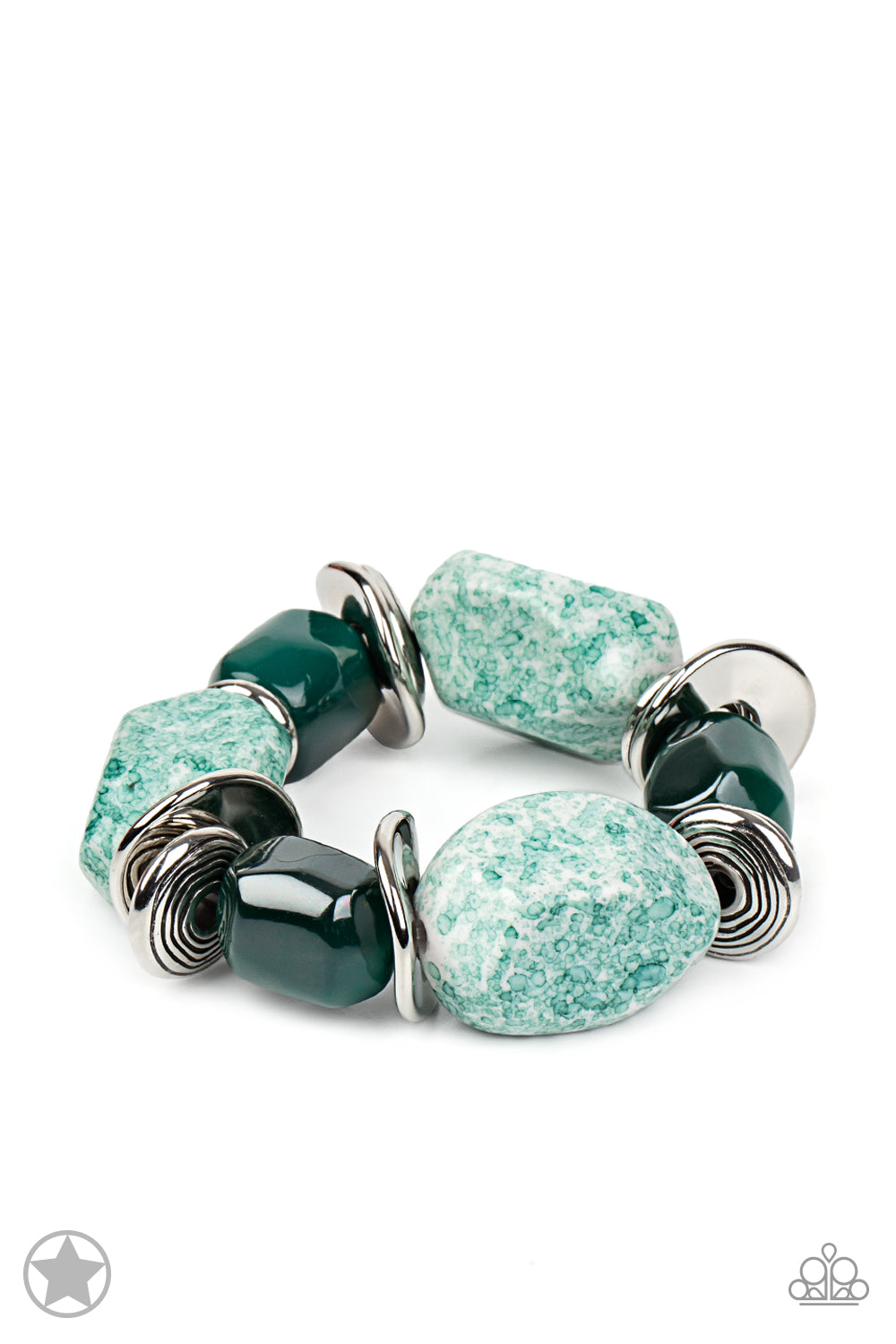 In Good Glazes Blue Necklace/Glaze of Glory Blue Bracelet Set