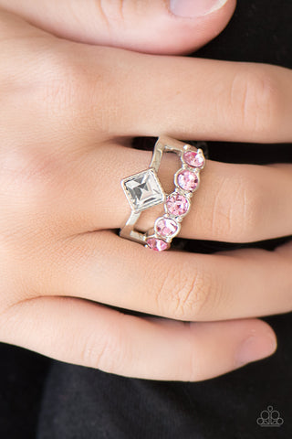 Gone With The Glitter Pink Ring