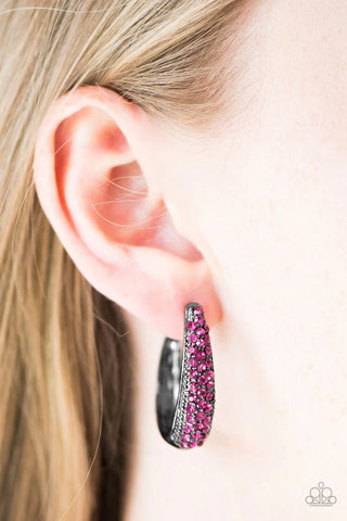 Glitter Jam Pink Earrings