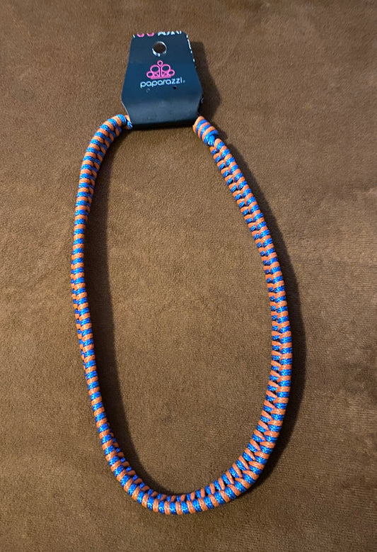 Traversing Mountains Blue Urban Necklace