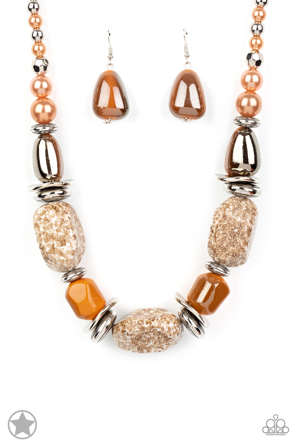In Good Glazes Peach Necklace/Glaze of Glory Peach Bracelet